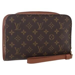 LOUIS VUITTON Monogram Orsay Clutch Bag M51790 LV Auth BA7877